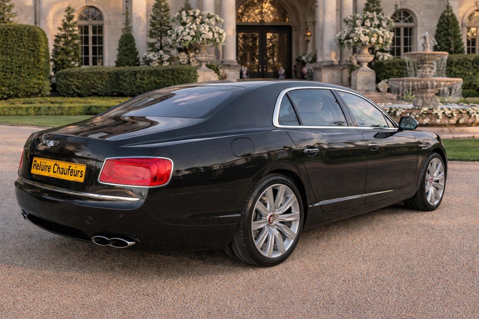 Bentley Flying Spur V8 - Rear three-quarter at estate