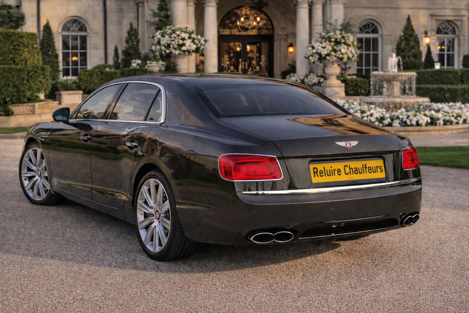 Bentley Flying Spur V8 - Rear view with Bentley badge